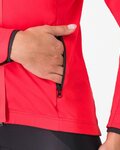 CASTELLI Kolarska ocieplana kurtka - ALPHA 150 W - czerwony