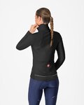 CASTELLI Kolarska ocieplana kurtka - ESPRESSO AIR W - czarny