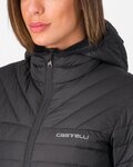 CASTELLI Kolarska ocieplana kurtka - CLASSICO W PUFFY - czarny