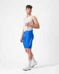 CASTELLI Krótkie spodnie kolarskie z szelkami - AERO RACE S KIT - niebieski