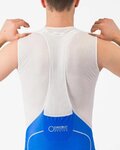 CASTELLI Krótkie spodnie kolarskie z szelkami - AERO RACE S KIT - niebieski