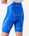 CASTELLI Krótkie spodnie kolarskie z szelkami - AERO RACE S KIT - niebieski