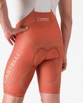 CASTELLI Krótkie spodnie kolarskie z szelkami - AERO RACE S KIT - czerwony