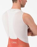 CASTELLI Krótkie spodnie kolarskie z szelkami - AERO RACE S KIT - czerwony