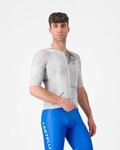 CASTELLI Koszulka kolarska z krótkim rękawem - AERO RACE 8S - srebrny
