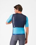 CASTELLI Koszulka kolarska z krótkim rękawem - CORRETTO - niebieski/turkusowy