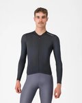 CASTELLI Letnia koszulka kolarska z długim rękawem - ESPRESSO 2 LS - czarny