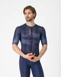 CASTELLI Koszulka kolarska z krótkim rękawem - CLIMBER'S A/C - niebieski