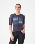 CASTELLI Koszulka kolarska z krótkim rękawem - CLIMBER'S A/C W - fioletowy