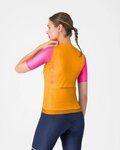 CASTELLI Koszulka kolarska z krótkim rękawem - CORRETTO W - pomarańczowy/różowy