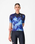 CASTELLI Koszulka kolarska z krótkim rękawem - COSMIC VORTEX - niebieski