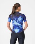 CASTELLI Koszulka kolarska z krótkim rękawem - COSMIC VORTEX - niebieski