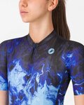 CASTELLI Koszulka kolarska z krótkim rękawem - COSMIC VORTEX - niebieski