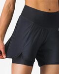 CASTELLI Krótkie spodnie kolarskie bez szelek - MOVEMENT TRAVEL - czarny