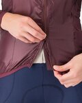 CASTELLI Kolarska kurtka przeciwwiatrowa - ARIA SHELL 2 W - bordowy