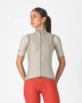 CASTELLI Kamizelka kolarska - ARIA 2 W - beżowy
