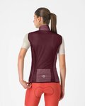 CASTELLI Kamizelka kolarska - ARIA 2 W - bordowy