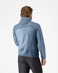 CASTELLI Kolarska ocieplana kurtka - ALPHA FLEECE - niebieski