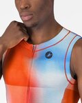 CASTELLI Kombinezon kolarski - SANREMO 3 - czerwony/niebieski/kolorowy