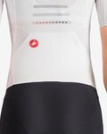 CASTELLI Kombinezon kolarski - FREE SANREMO 3 W SUIT SHORT SLEEVE - biały/srebrny/czarny