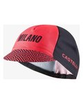 CASTELLI Czapka kolarska - GIRO109 TAPPA - czarny/czerwony