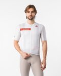 CASTELLI Koszulka kolarska z krótkim rękawem - GIRO109 ROME - biały/czerwony