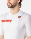 CASTELLI Koszulka kolarska z krótkim rękawem - GIRO109 ROME - biały/czerwony