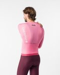 CASTELLI Letnia koszulka kolarska z długim rękawem - GIRO109 CORRETTO LS - różowy