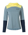 VAUDE Zimowa koszulka kolarska z długim rękawem - TREMALDO - jasnoniebieski/niebieski/żółty