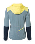 VAUDE Zimowa koszulka kolarska z długim rękawem - TREMALDO - jasnoniebieski/niebieski/żółty