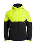 VAUDE Kolarska kurtka przeciwwiatrowa - QIMSA SOFTSHELL - czarny/żółty