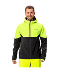 VAUDE Kolarska kurtka przeciwwiatrowa - QIMSA SOFTSHELL - czarny/żółty