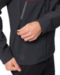 VAUDE Kolarska kurtka przeciwwiatrowa - QIMSA SOFTSHELL - bordowy/czarny
