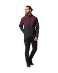 VAUDE Kolarska kurtka przeciwwiatrowa - QIMSA SOFTSHELL - bordowy/czarny