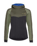 VAUDE Zimowa koszulka kolarska z długim rękawem - QUIMSA LS - zielony/czarny