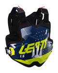 LEATT ochraniacz pleców i klatki piersiowej - CHEST PROTECTOR 1.5 TORQUE - czarny/niebieski/żółty