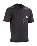 LEATT Koszulka kolarska z krótkim rękawem - MTB TRAIL 1.0 X-FLOW - czarny