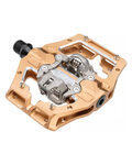 LEATT pedały - GRAVITY 6.0 CLIP-IN - brązowy