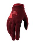 100% SPEEDLAB Kolarskie rękawiczki z długimi palcami - RIDECAMP - czerwony