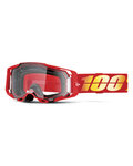 100% SPEEDLAB Okulary kolarskie - ARMEGA - czerwony/żółty