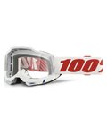 100% SPEEDLAB Okulary kolarskie - ACCURI 2 - biały/czerwony