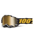 100% SPEEDLAB Okulary kolarskie - ACCURI 2 - biały/szary/żółty/czarny/złoty
