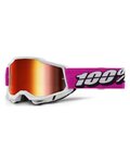 100% SPEEDLAB Okulary kolarskie - ACCURI 2 - cyklamen/czerwony/biały