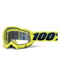 100% SPEEDLAB Okulary kolarskie - ACCURI 2 ENDURO MTB - żółty/niebieski