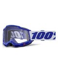 100% SPEEDLAB Okulary kolarskie - ACCURI 2 OTG - niebieski/biały