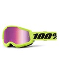 100% SPEEDLAB Okulary kolarskie - STRATA 2 - żółty/czarny/różowy