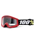 100% SPEEDLAB Okulary kolarskie - STRATA MINI KID - czarny/biały/czerwony