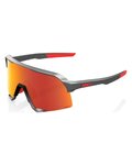 100% SPEEDLAB Okulary kolarskie - S3™ - szary/czerwony