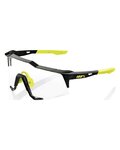 100% SPEEDLAB Okulary kolarskie - SPEEDCRAFT - czarny/żółty