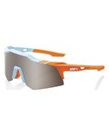 100% SPEEDLAB Okulary kolarskie - SPEEDCRAFT XS - jasnoniebieski/pomarańczowy